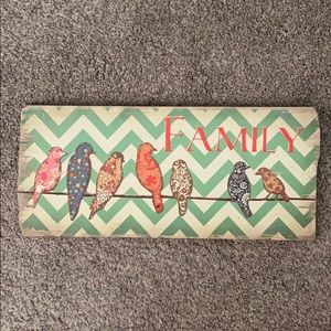 NWT Rustic Family Sign 🌻
